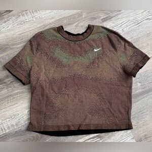 New Nike NRG MII Reversible Cropped Knit Top Camo Textured Streetwear medium